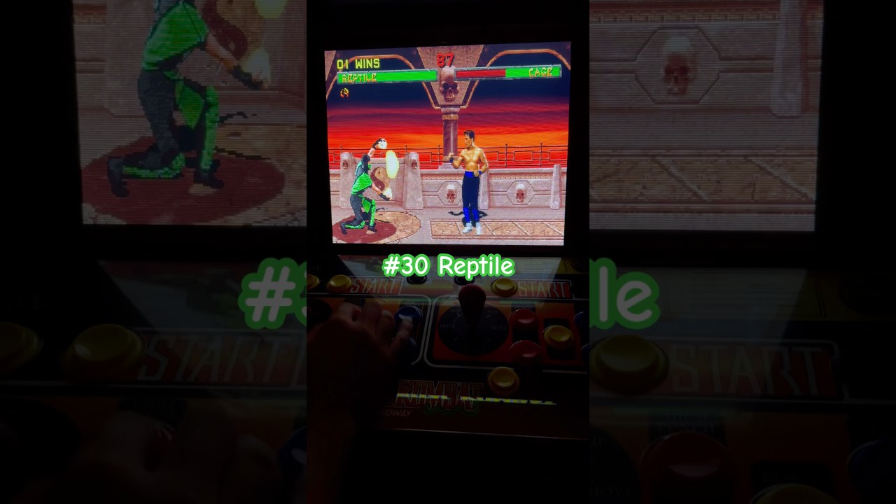 #30 Mortal Kombat Top 30 Fatalities, Reptile! U,U,D,HP F,F,D,HK #mortalkombat