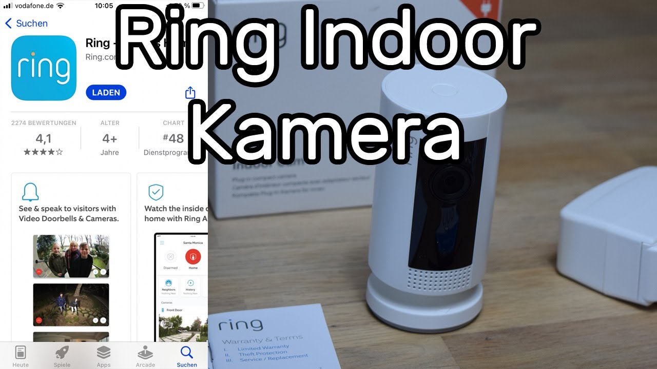 Ring Indoor Cam einrichten + kurze Funktionsübersicht