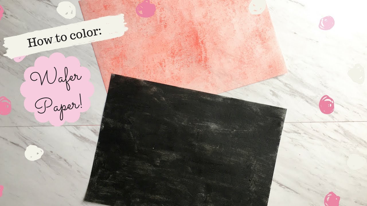 Coloring Wafer Paper