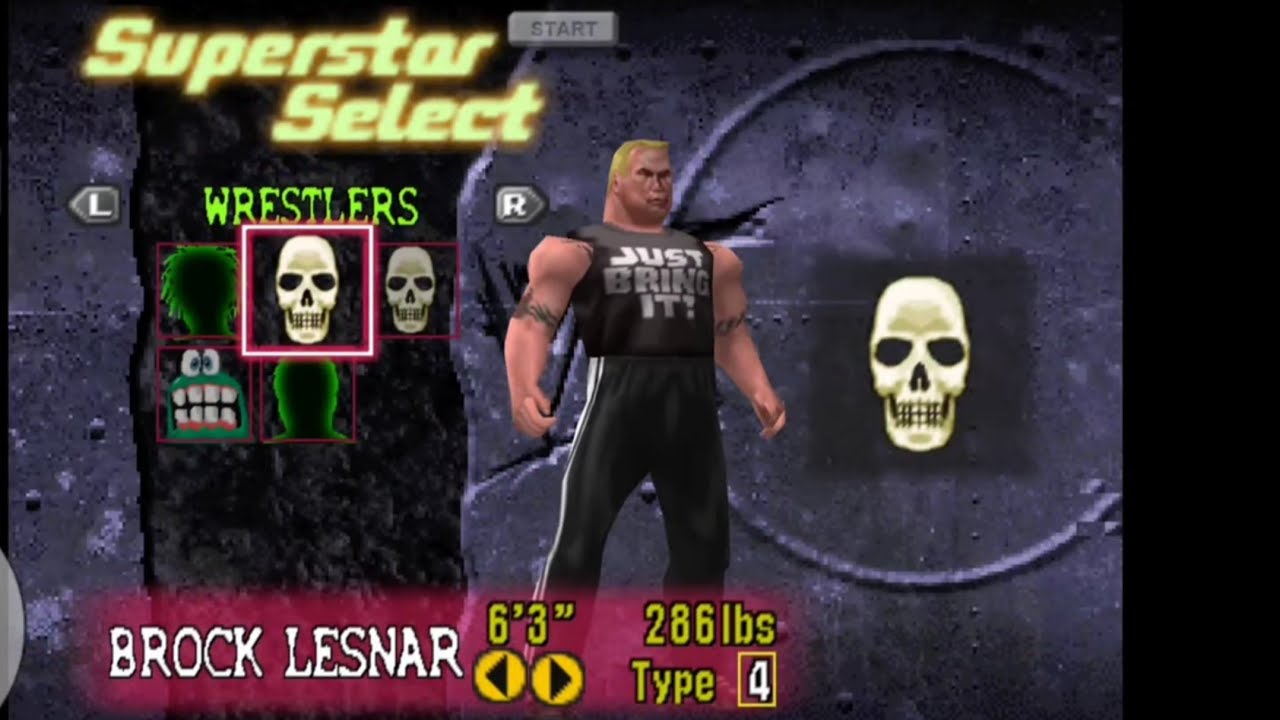 WWF NO MERCY CAW BROCK LESNAR please Read the DISCRIPTION