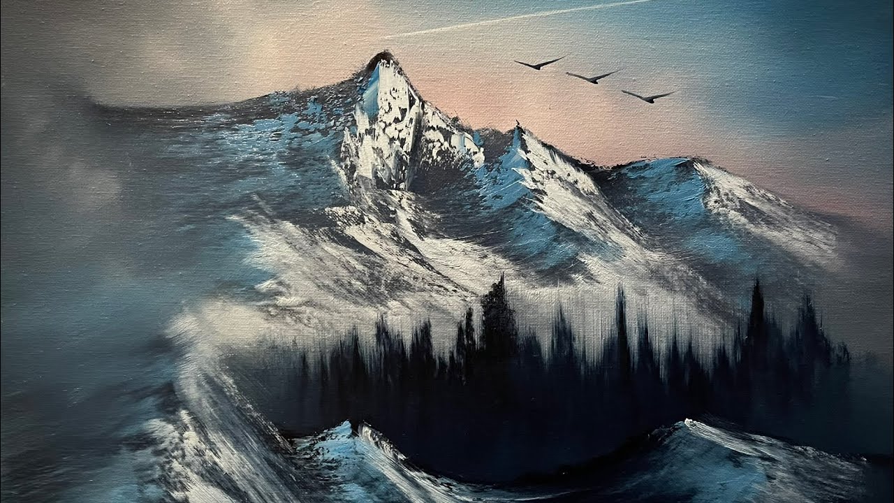 Step by Step Tutorial - Winter Mountain Landscape