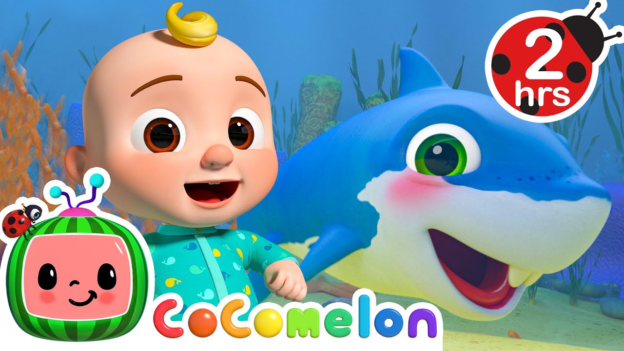 🦈 BABY SHARK KARAOKE! 🦈| 2 HOURS OF COCOMELON KARAOKE! | Sing Along With Me! | Moonbug Kids Songs