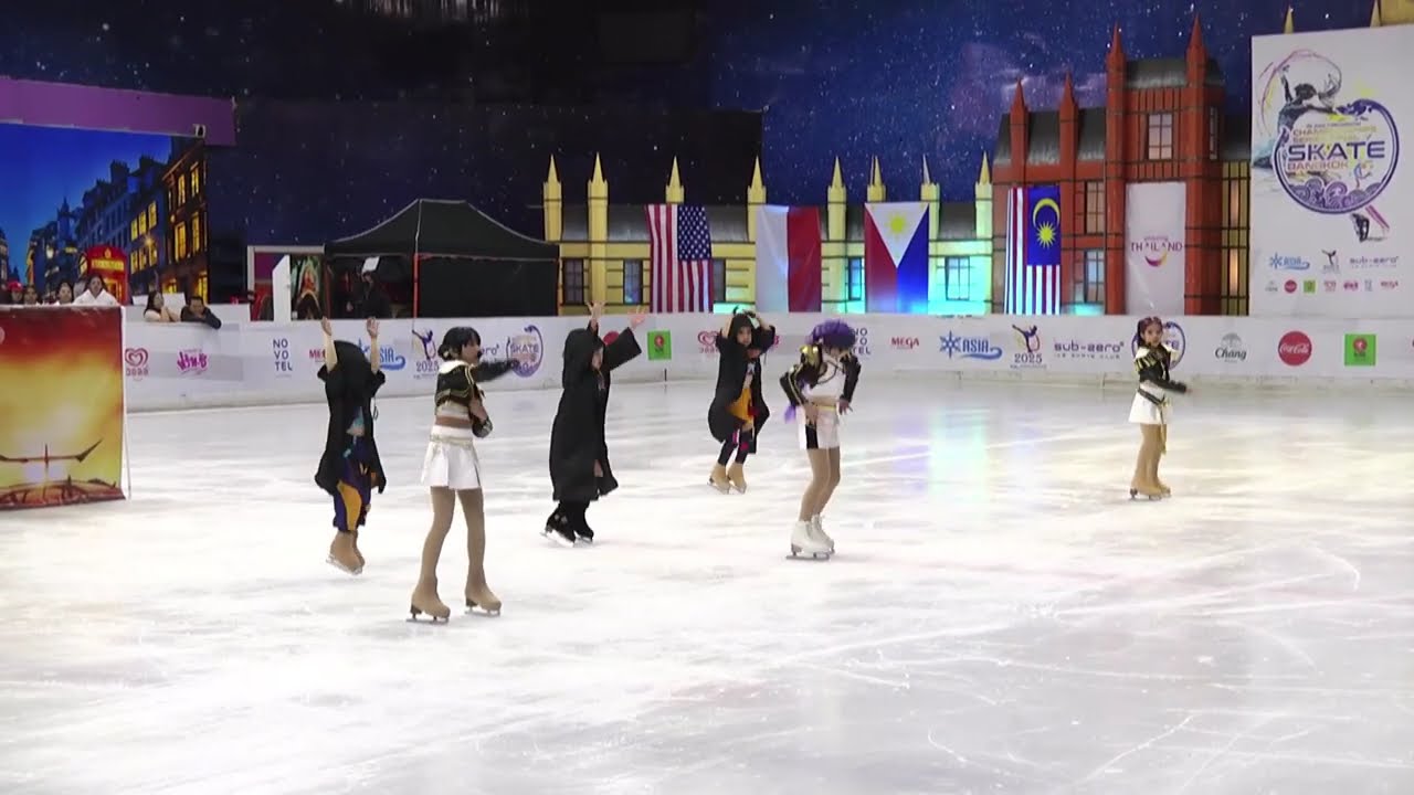 Tisha on ICE : Skate Bangkok 2025 - Gold Medal🥇Ensemble Program - Baby Power ⛸️