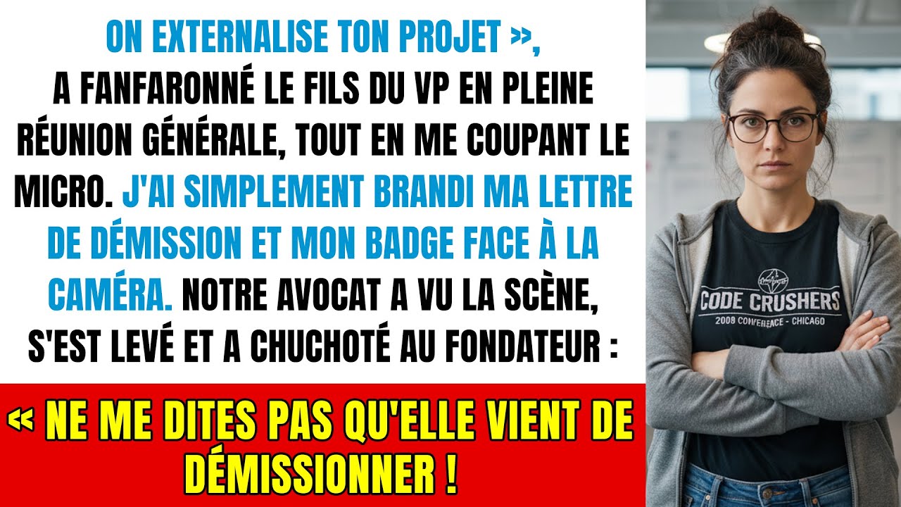 « Tu es obsolète » m'a dit le nouveau chef. Il a réalisé son erreur quand j'ai disparu...
