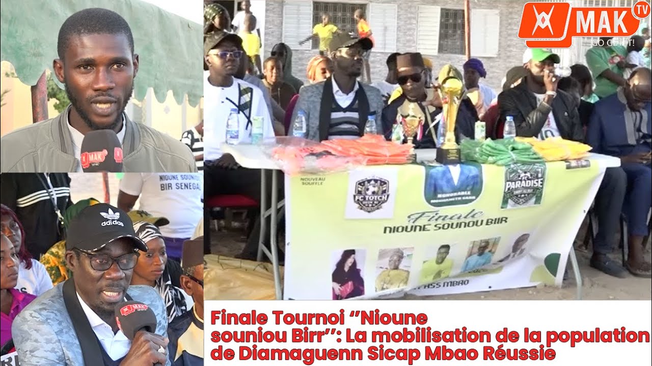 Finale Tournoi ‘’Nioune souniou Birr’’:La mobilisation de la population de Diamaguenn Sicap Mbao par