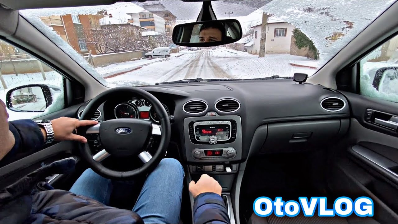 Karlar İçinde Kalan Aracımla şehir İçi OtoVLOG(PART 67) - Ford Focus 1.6 115 Hp#POV