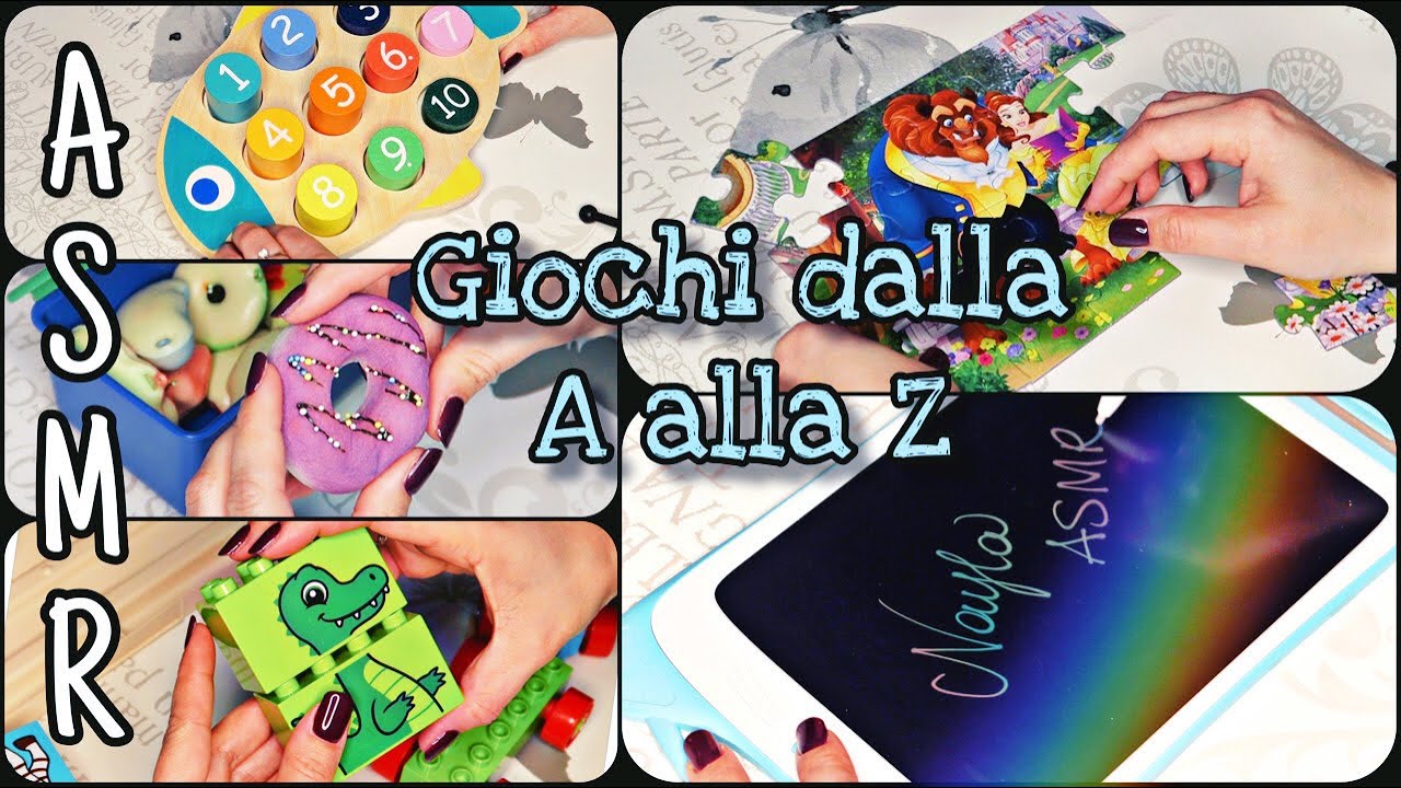 ASMR ita • TRIGGERS [ 🧩CON GIOCHI🧸 ] DALLA A ALLA ZETA 🎈