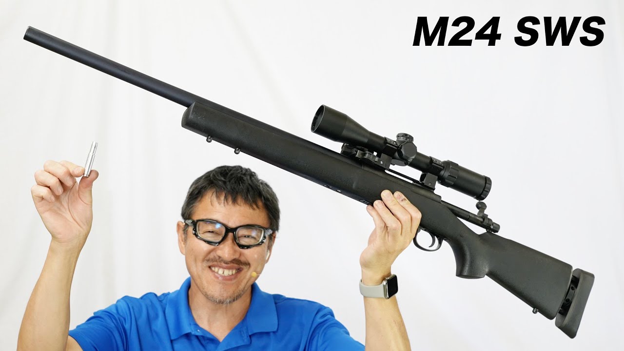 M24 SWS 陸上自衛隊 対人狙撃銃 ガス ボルトアクション ライフル カートリッジタイプ ver.2 タナカ エアガンレビュー 2022年3月生産 明日 令和4年 総合火力演習 2022/5/27