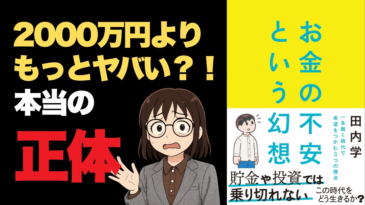 老後2000万円は嘘？ 不安の正体を&ldquo;完全に&rdquo;解説します。【著者:田内 学さん  本:お金の不安という幻想】
