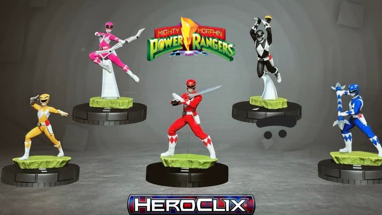 Вперёд, HeroClix! Набор из 7 фигурок Могучих Рейнджеров появится в HeroClix в августе! #powerrangers