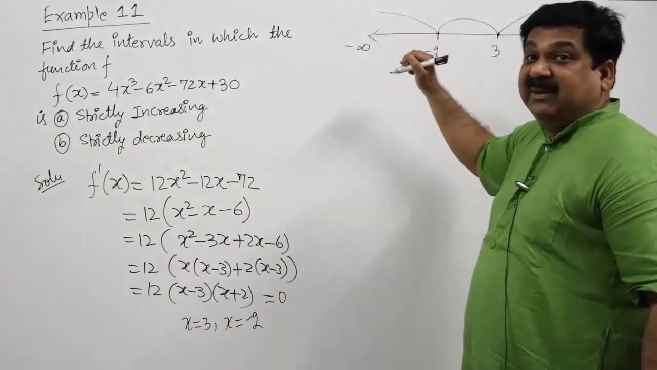 12th Maths, NCERT Increasing decreasing functions Examples 8 to 13, Application of derivatives