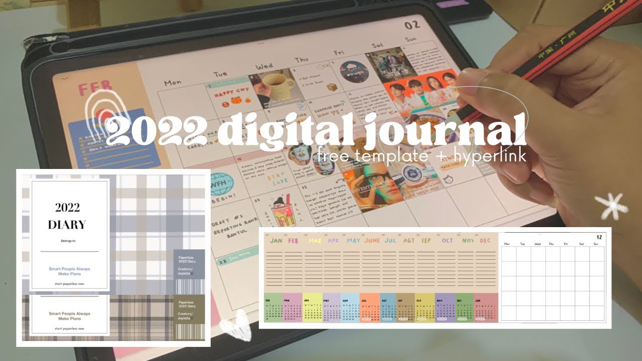 2022 Digital Planner (free + hyperlink) by daylatte