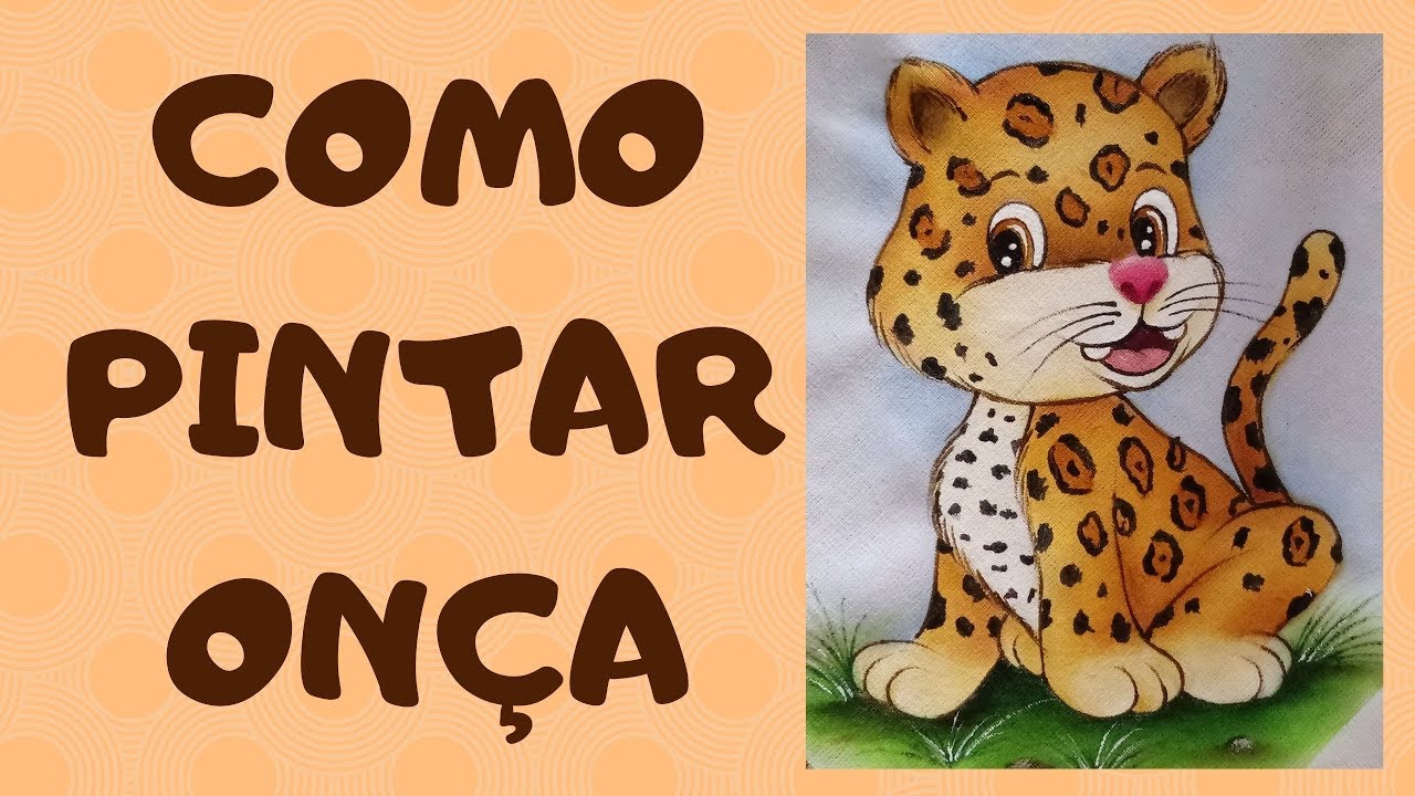 Como pintar onça ( Desenhos Crocantes )