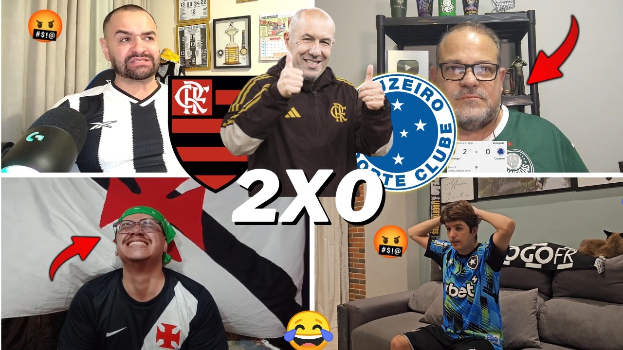 REAÇÕES DOS RIVAIS SECANDO O MENGÃO | FLAMENGO 2 X 0 CRUZEIRO | BRASILEIRÃO 2026- VAMOS RIR KKKKK