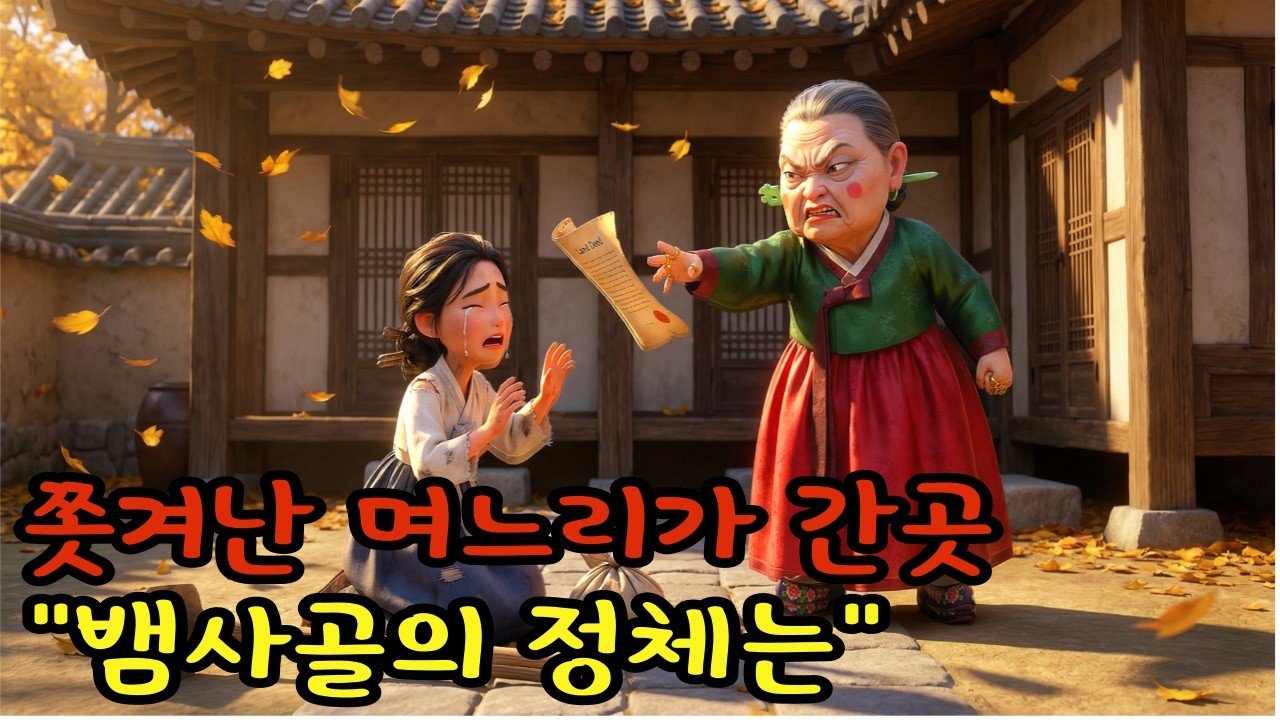 시댁 등쌀에 쫓겨나 뱀 나오는 돌산'으로 들어간 며느리#야담 #옛날이야기#민담