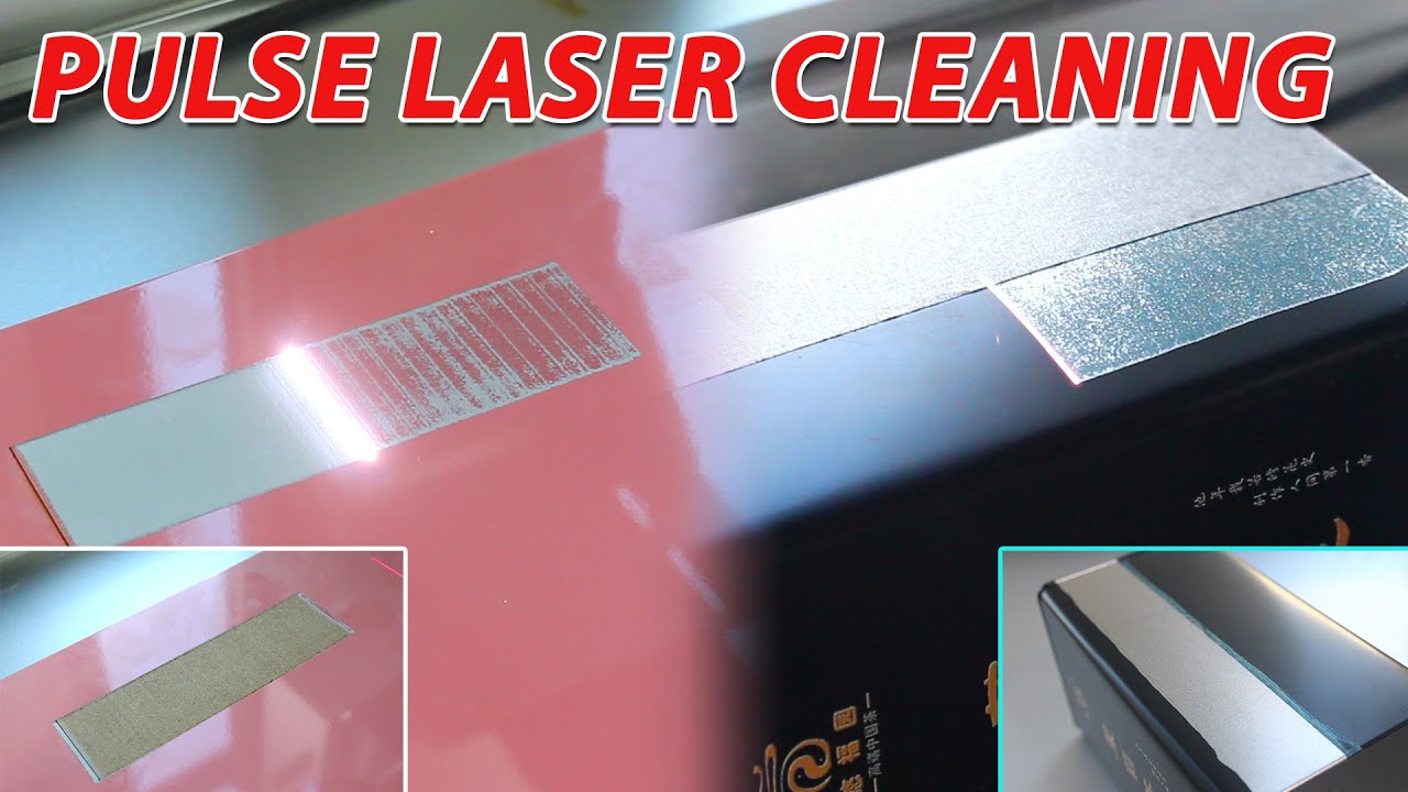 Display of Pulse Laser Cleaning Machines Single mode and Multi mode, Cleaning Different Products.