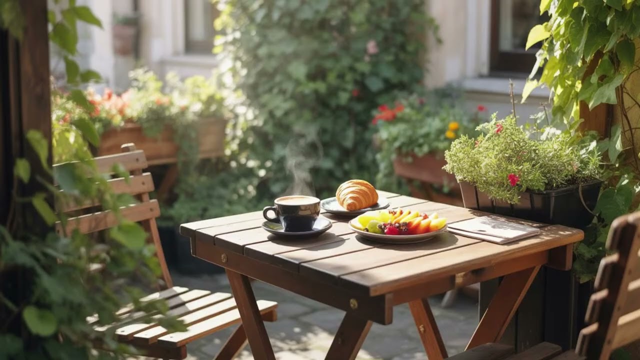 Delicate August Jazz ☕ Morning Jazz Cafe Piano Music & Sweet Bossa Nova instrumental for Great Moods