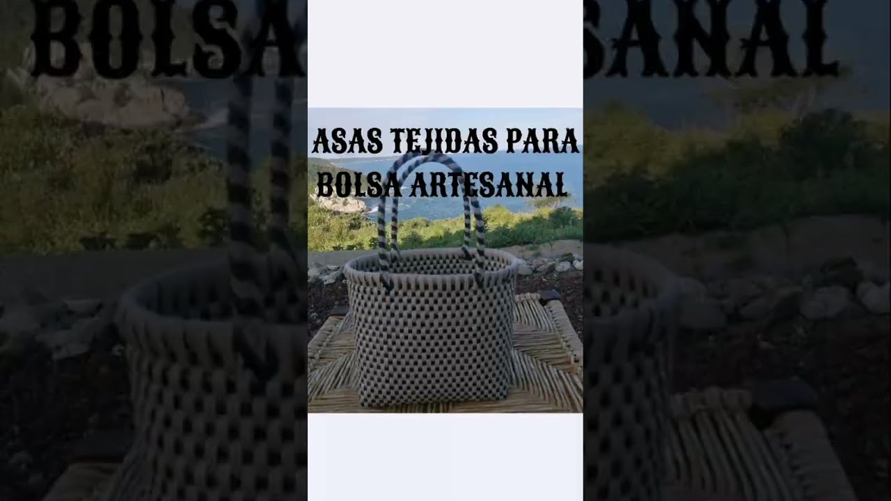 Como hacer las asas tejidas de Bolsa Artesanal!!    How to make woven bag handles!!