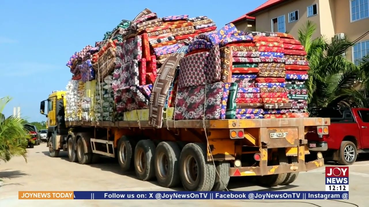 Akosombo Dam spillage: First Sky Group Ltd. donates relief items to 3 affected Tongu districts