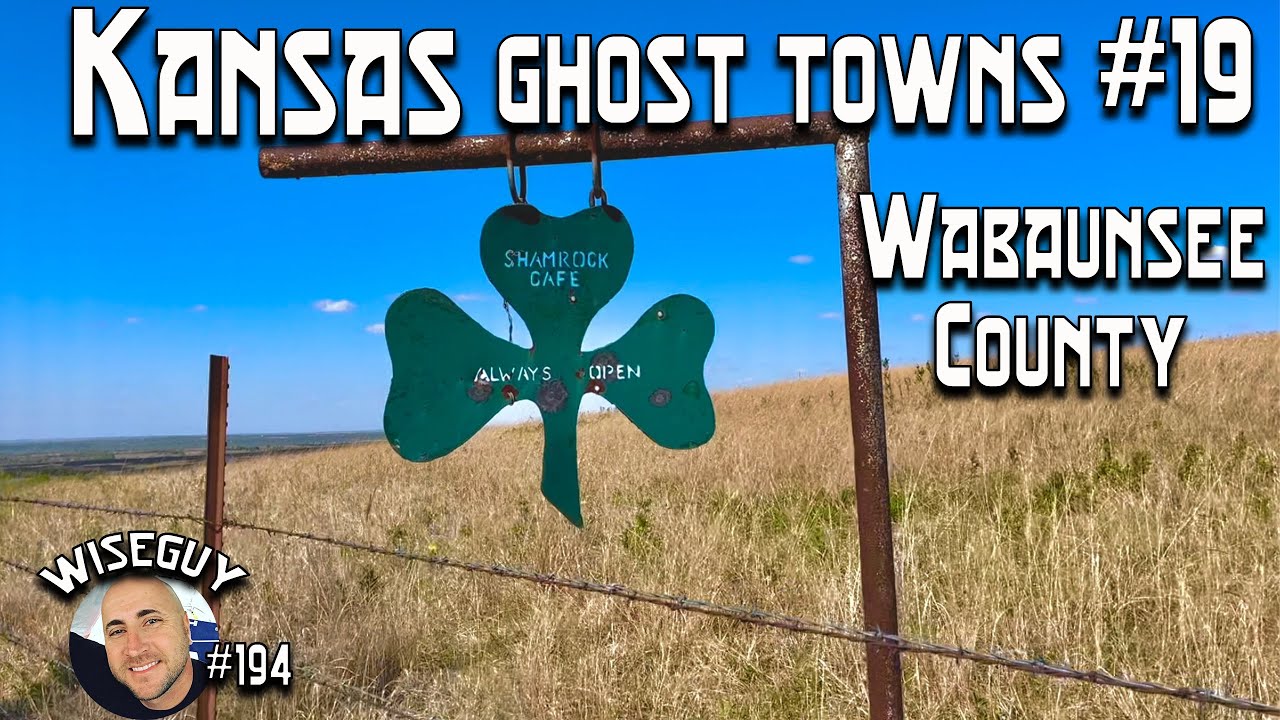 Kansas Ghost Towns Part 19 // Wabaunsee County // Wabaunsee, Shamrock Cafe, Volland, Templin