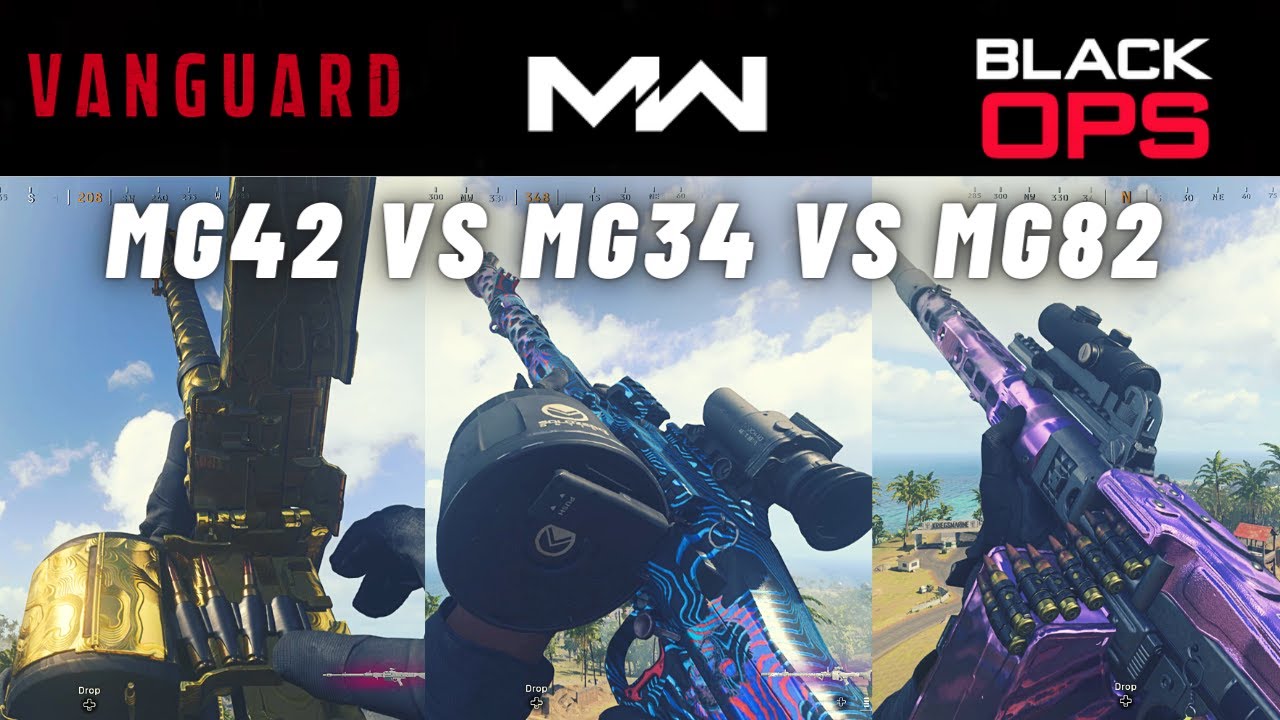 Vanguard MG42 vs Modern Warfare MG34 vs Cold War MG82 on Rebirth Island