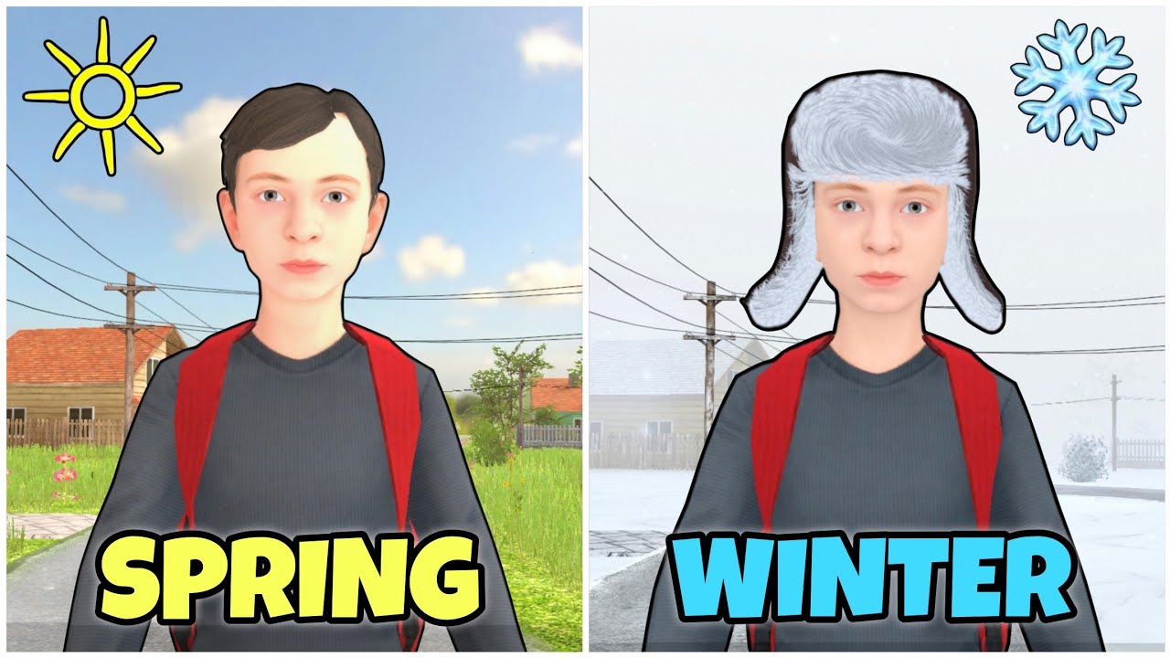 SCHOOLBOY RUNAWAY STEALTH | Spring VS Winter FULL GAMEPLAY