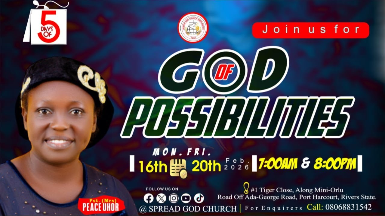 DAY2 NIGHT PRAYER:  GOD OF POSSIBILITIES.