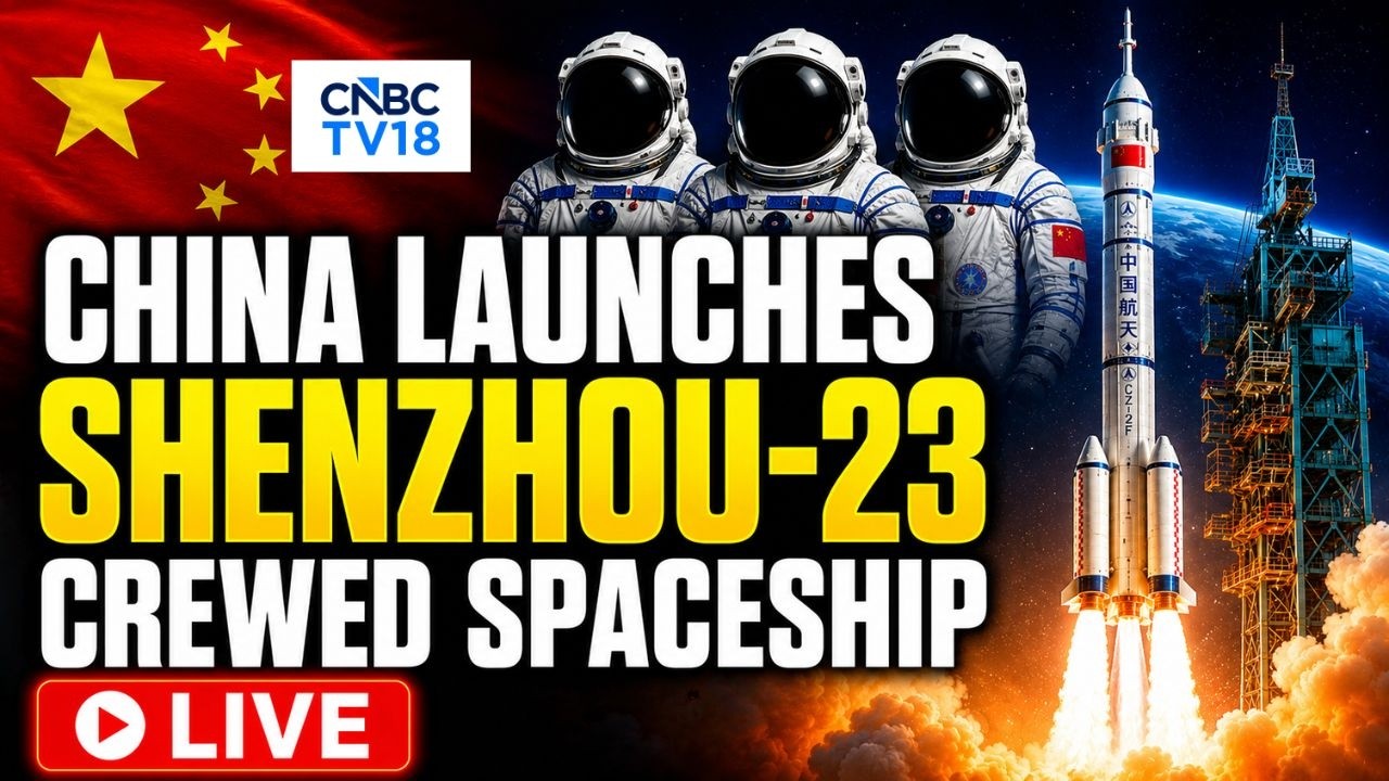 China Lunar Ambitions LIVE | China Launches Shenzhou-23 Mission To Chinese Space Station | N18G