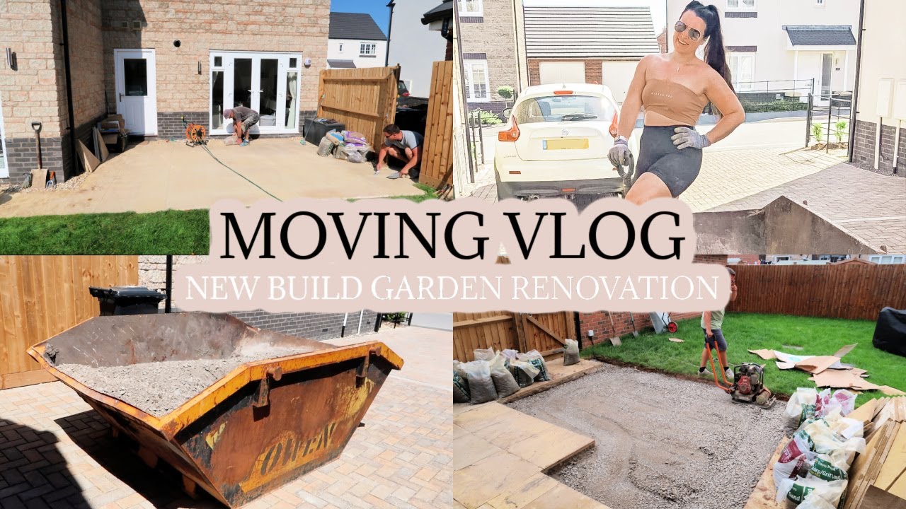 MOVING VLOG | GARDEN PATIO TRANSFORMATION!