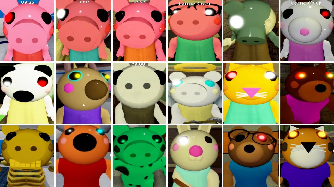 ROBLOX PIGGY ALL 18 PIGGY CHARACTERS 🐷