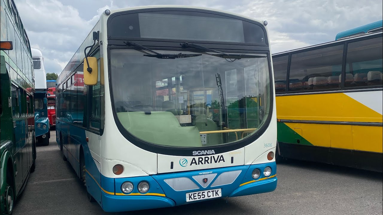 FLOORED/MAXED/KICKDOWN/PRESERVED BEAUTY!! Arriva the Shires Scania L94UB Wright Solar 3606 KE55 CTK