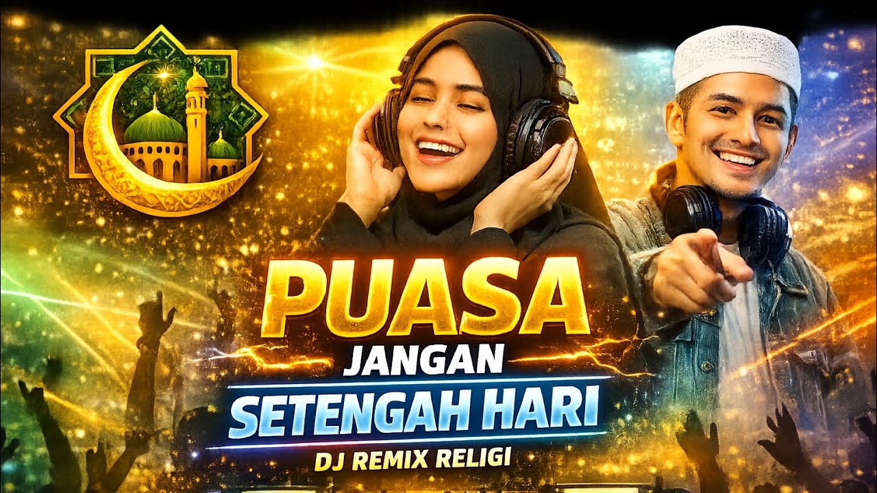 PUASA JANGAN SETENGAH HARI! DJ Remix Religi Viral Bikin Semangat