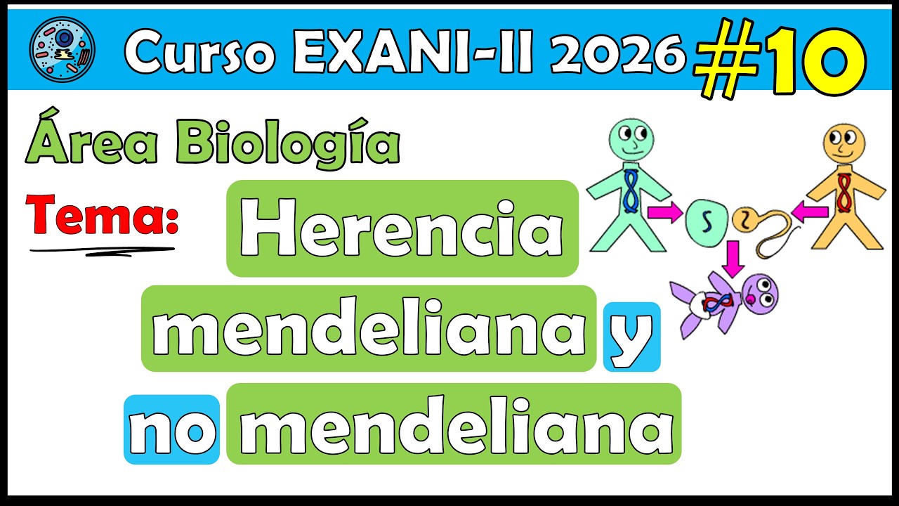 Curso EXANI II 2026 Biología Herencia mendeliana y no mendeliana #10