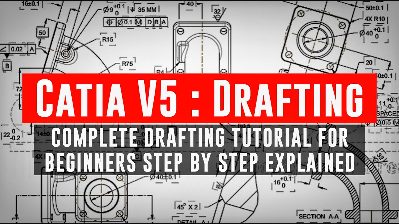 How to do drafting in catia | drafting in catia v5 | catia v5 drafting tutorial