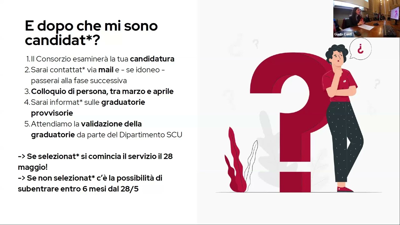 Presentazione Servizio Civile Universale 2025 all'Università di Pavia (22 gennaio 2025)