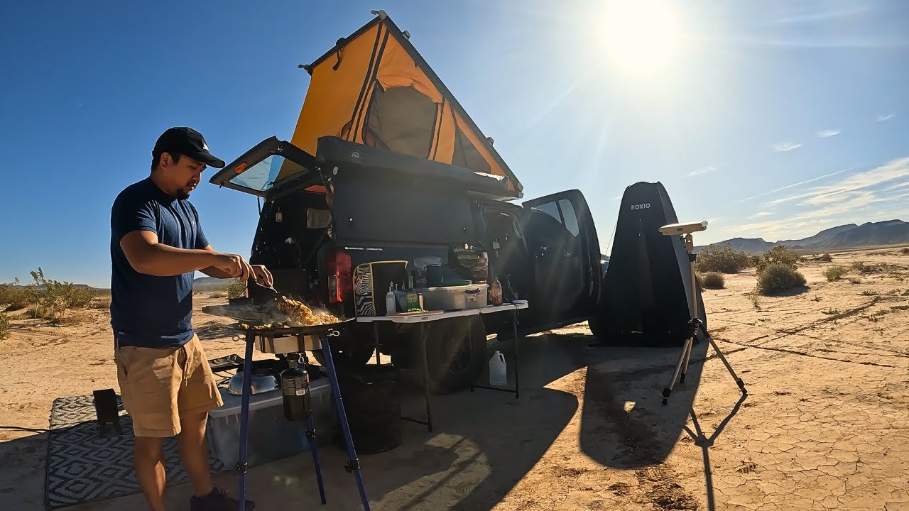 camping this popular DRY lake bed near Vegas