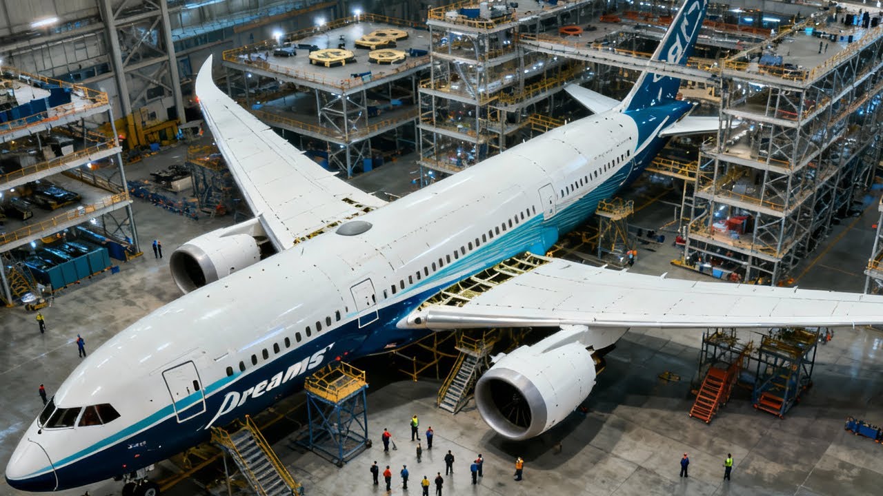 Inside the World's Largest Airplane Factory: Building the $400M Boeing 787 Dreamliner (Full Process)