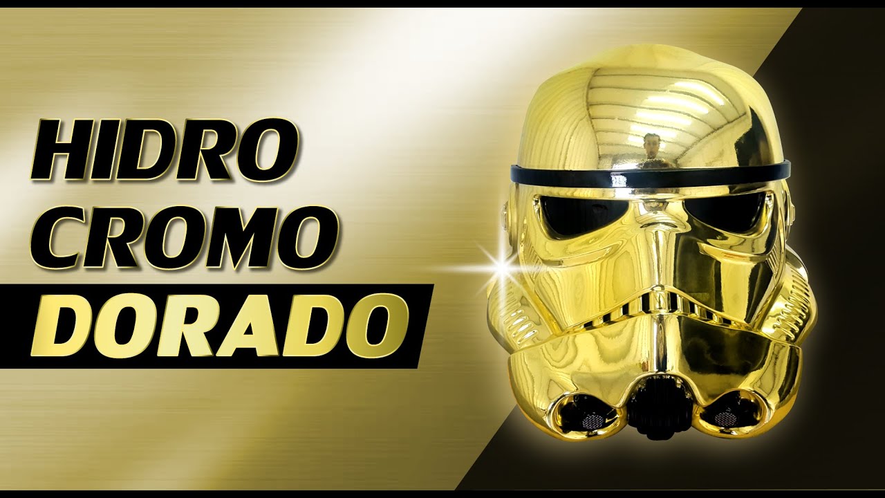 Pintura Cromo Dorada en Plástico