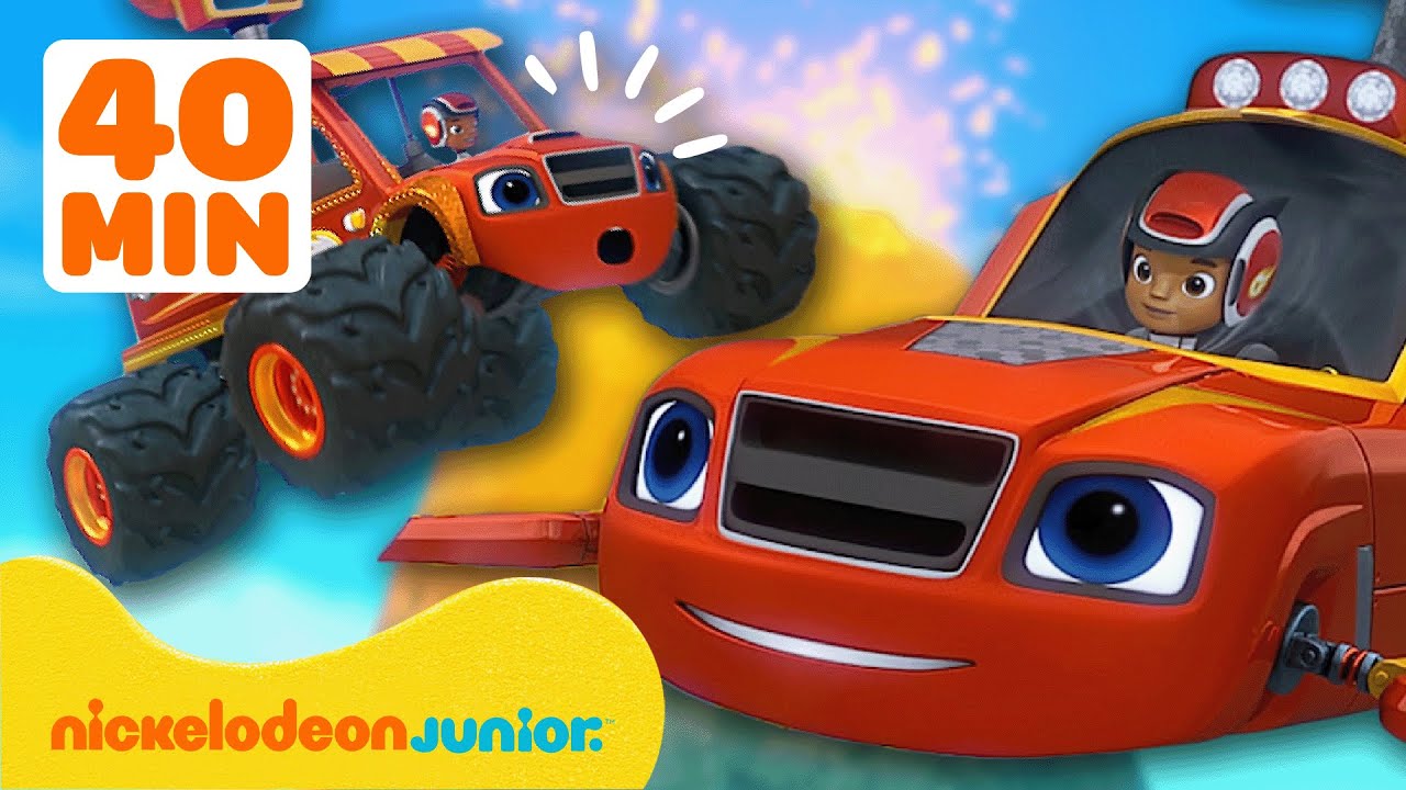 Blaze et les Monster Machines | Sauvetages dans les incendies et en mer | 40 min. | Nickelodeon Jr.