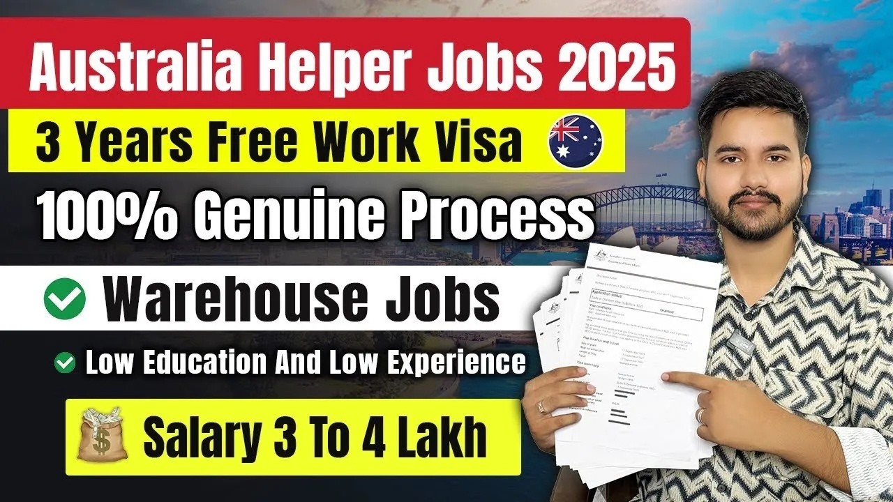 Australia 🇦🇺 Free Work Permit 2026 | Offer Letter In 10 Days | Warehouse & Packing Jobs #australia