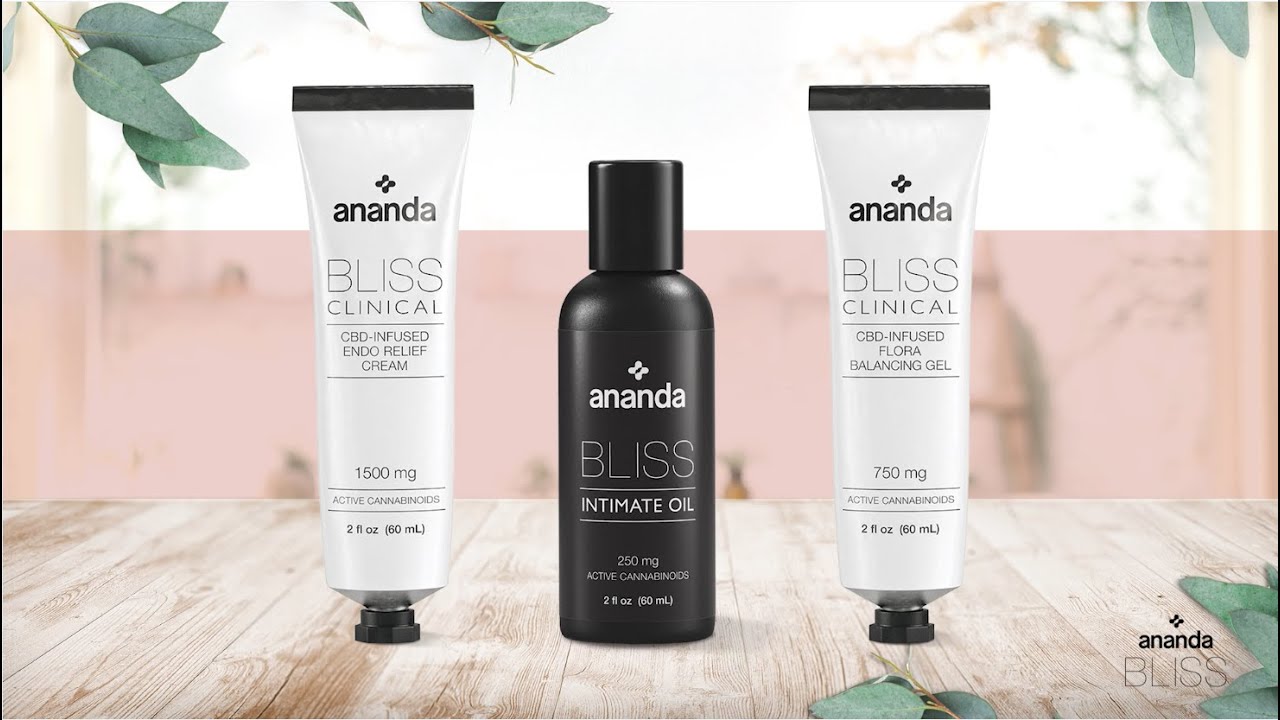 Ananda Bliss - Full Spectrum Hemp Infused Endo Cream, Flora Balancing Gel, Intimate Oil