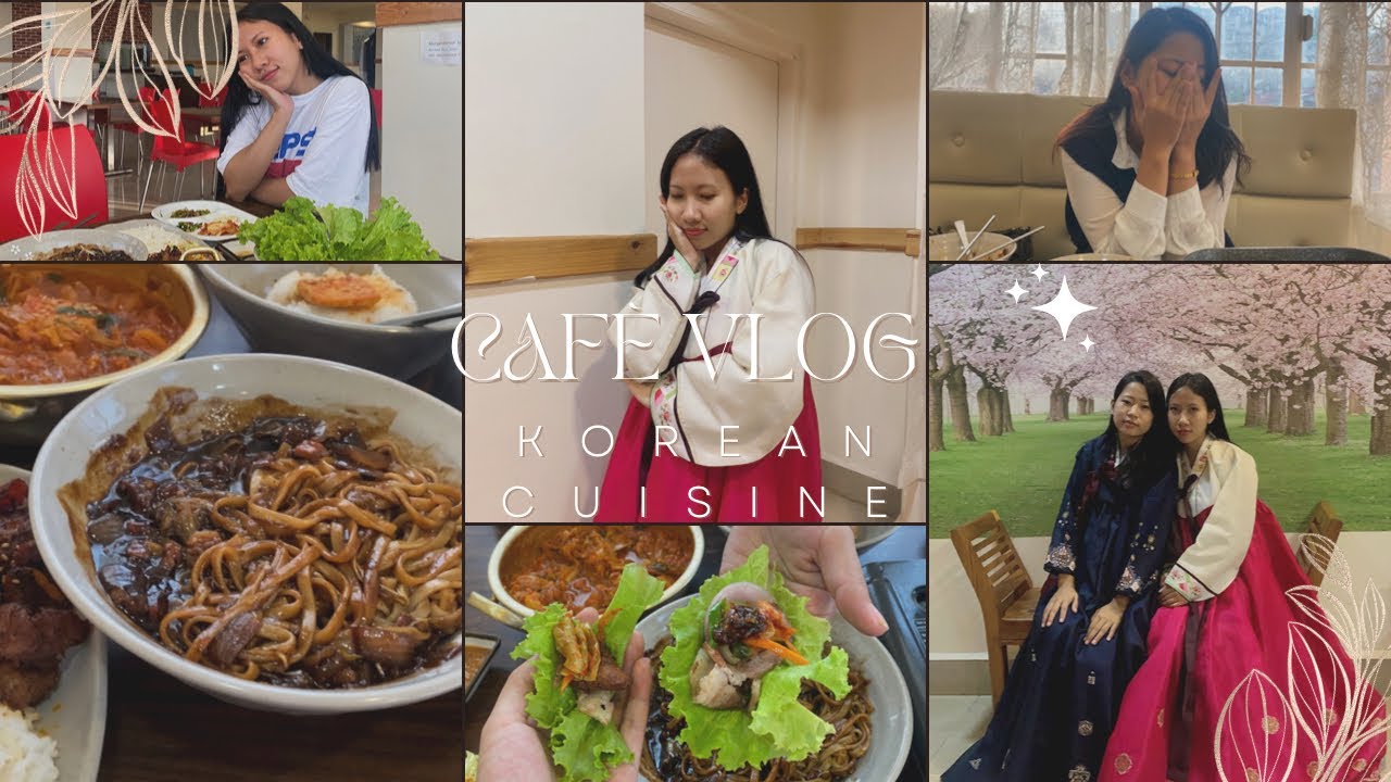 CAFE VLOG: Visiting Korean Uncle's Café with bestie | Jajangmyeon, galbi, kimchi. | Amalgamation. |
