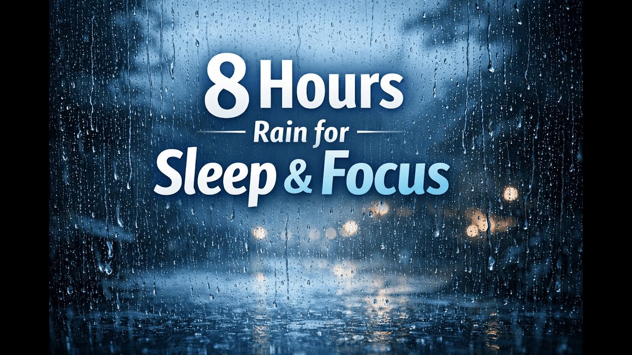 Gentle Rain Sounds for Deep Sleep & Relaxation | 8 Hours