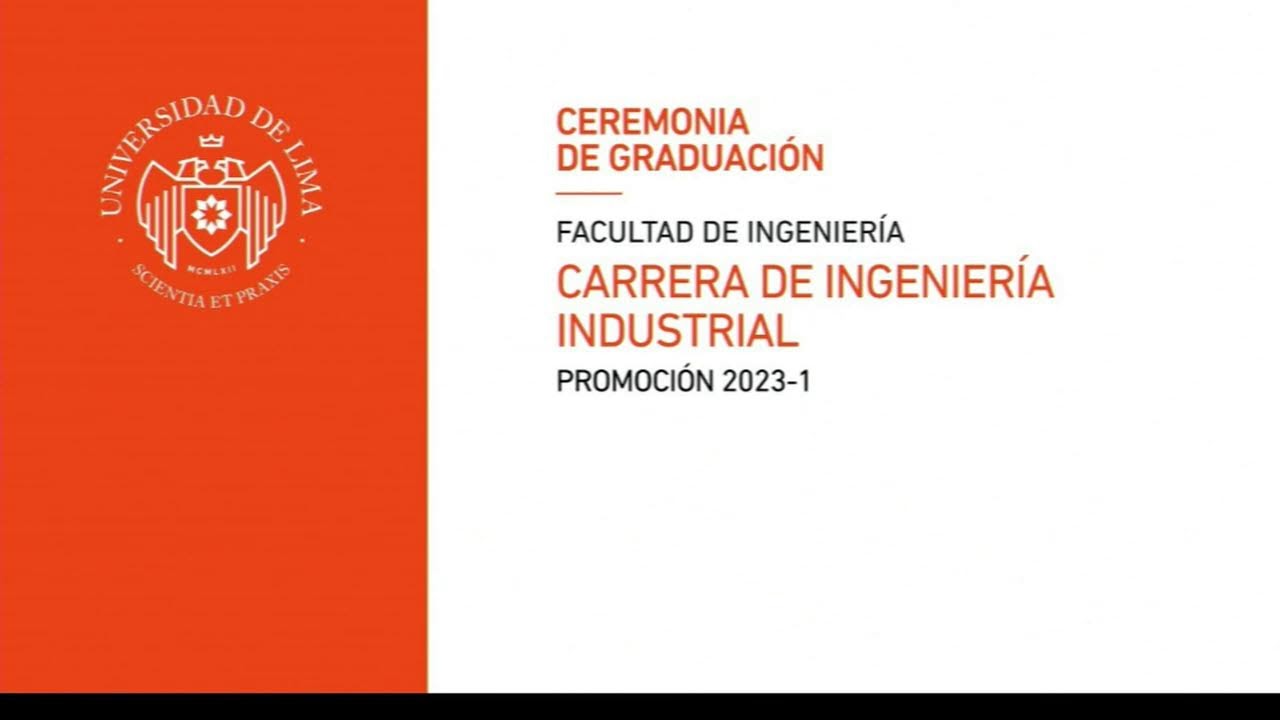 Carrera de Ingeniería Industrial, promoción 2023-1