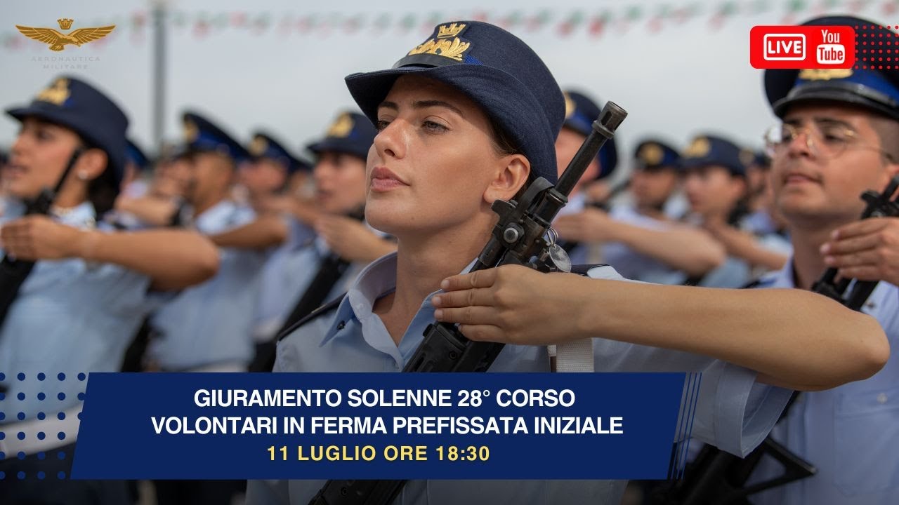 Cerimonia di giuramento solenne e battesimo del 28° Corso Volontari in Ferma Prefissata Iniziale