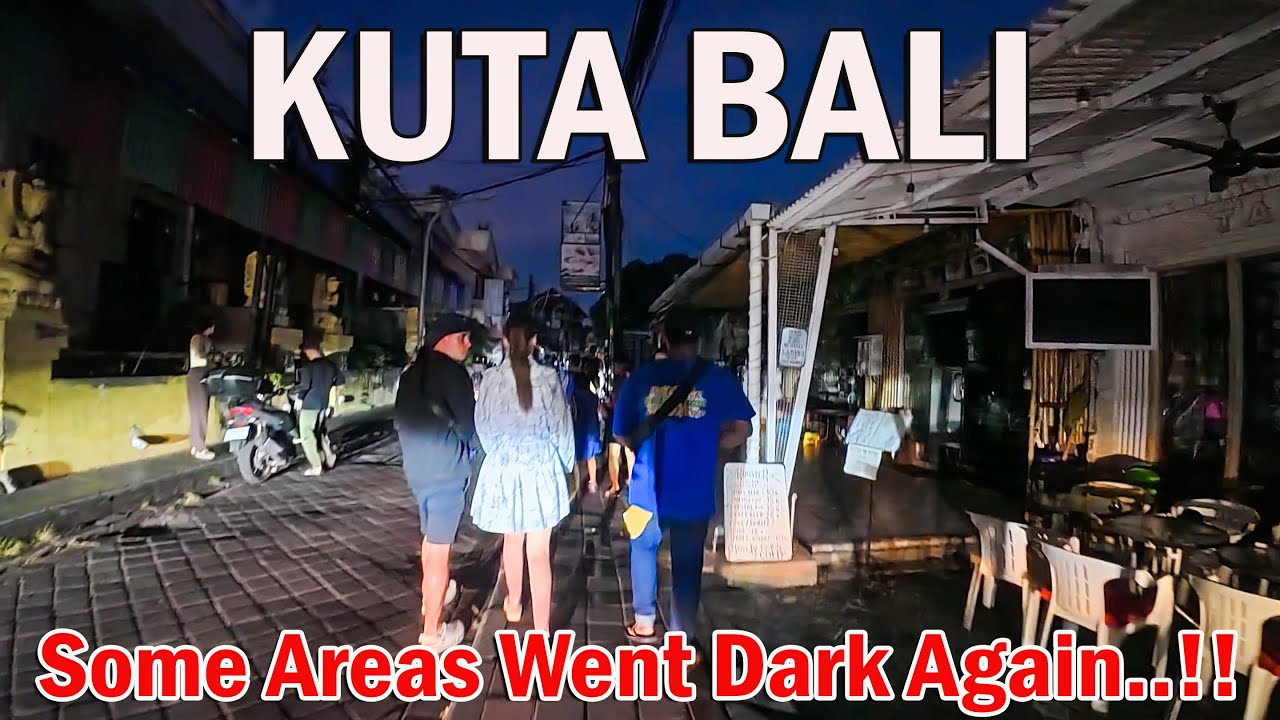 Some Areas In Kuta Bali Went Dark Again..!! Lets Stroll Around Beach Side, Poppies Lane And Etc..!!