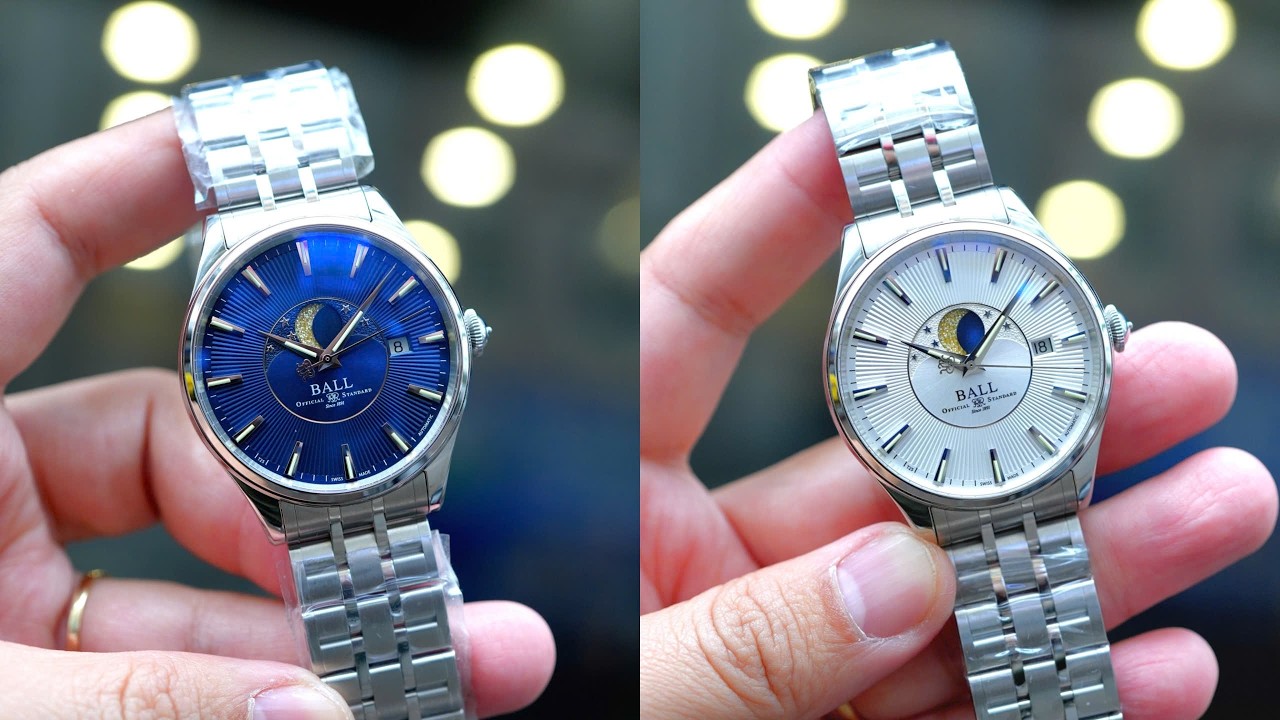[Mới Về] Cặp Đôi Ball Trainmaster Moonphase 40mm Rất Đẹp | Hotline 0982298881