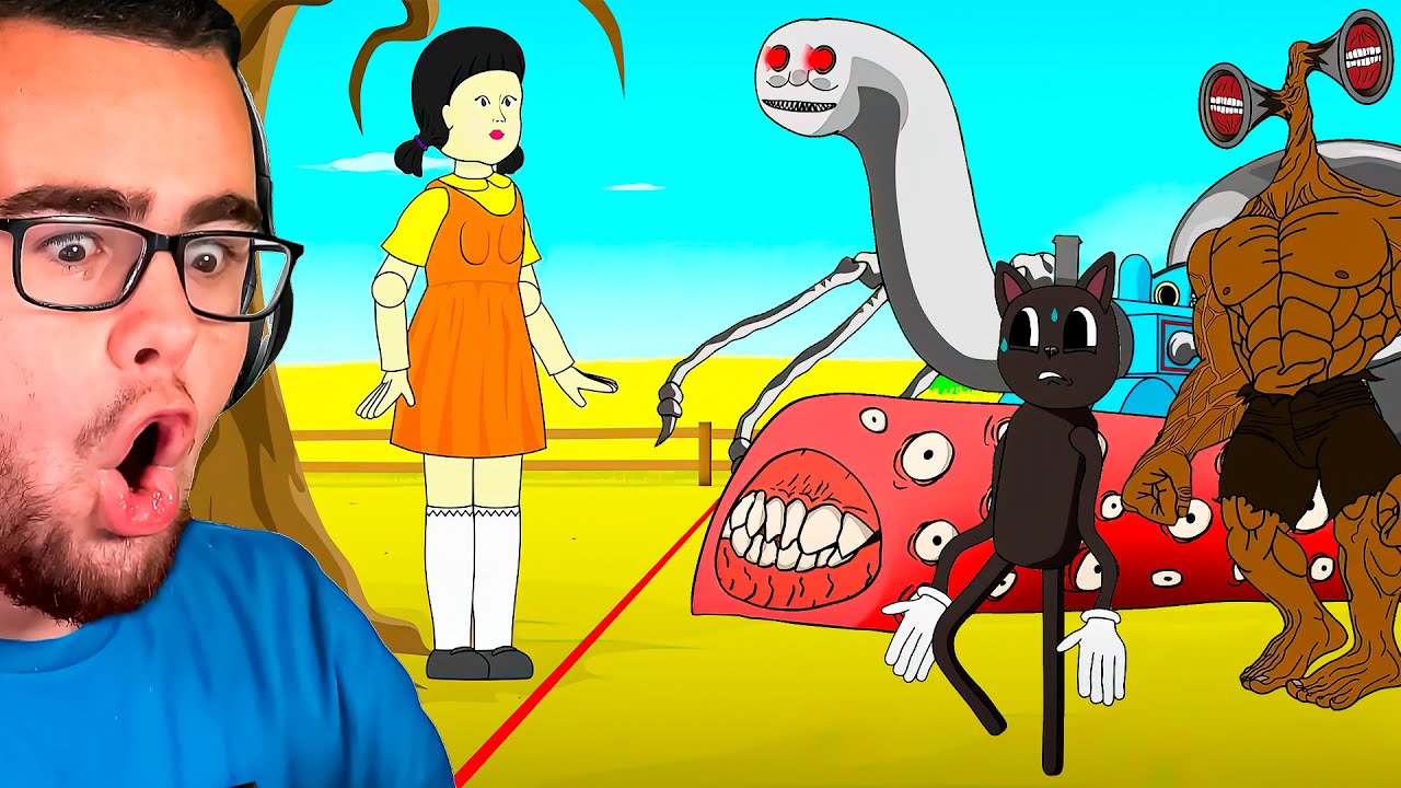 Reacting to TREVOR HENDERSON vs SQUID GAMES!