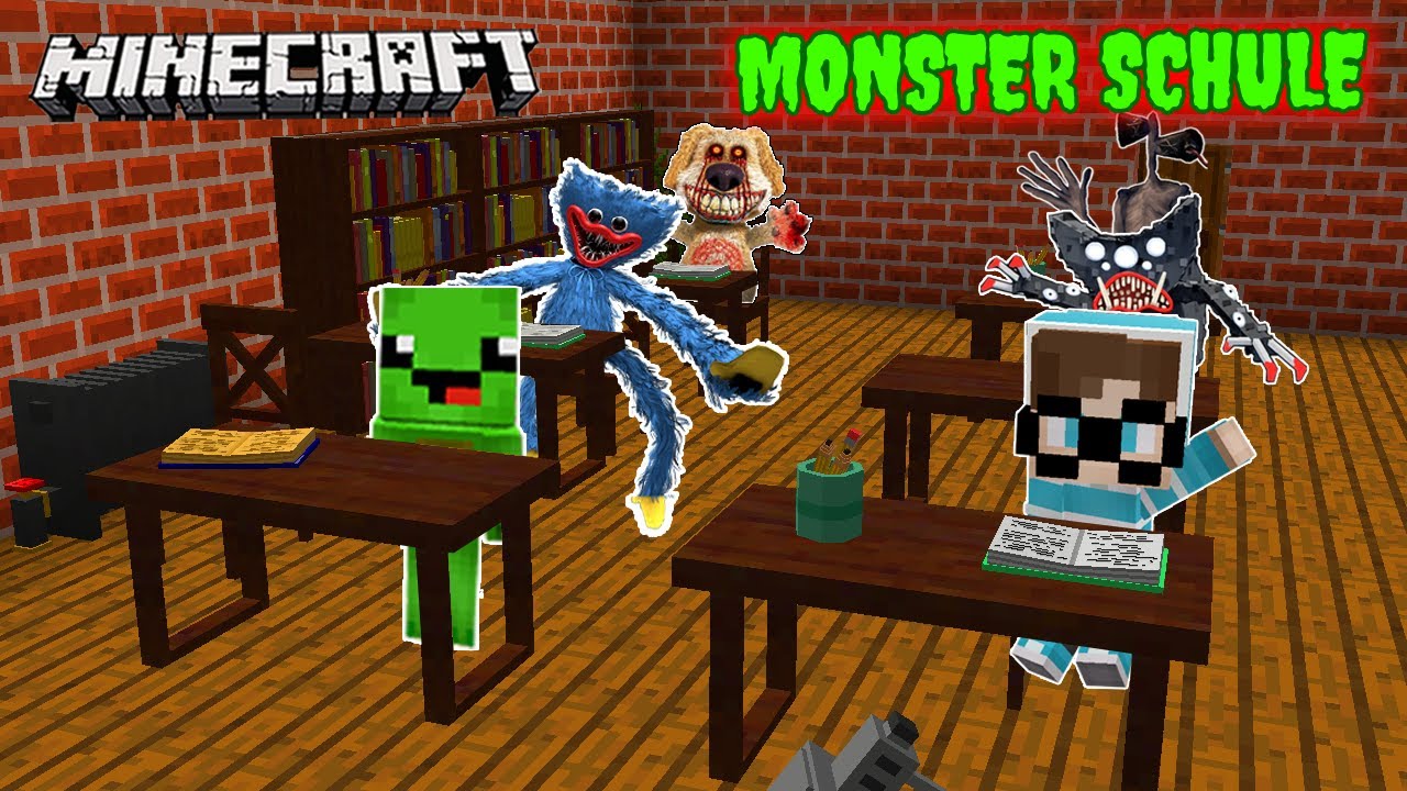 DENDY & BUFLO GEHEN IN DIE MONSTER SCHULE! in Minecraft! [Deutsch/HD]