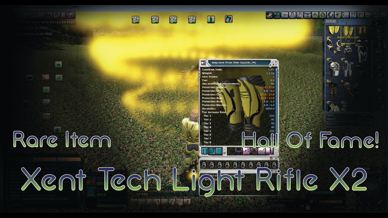 Entropia Universe: Rare Item HOF - Xent Tech Light Rifle X2